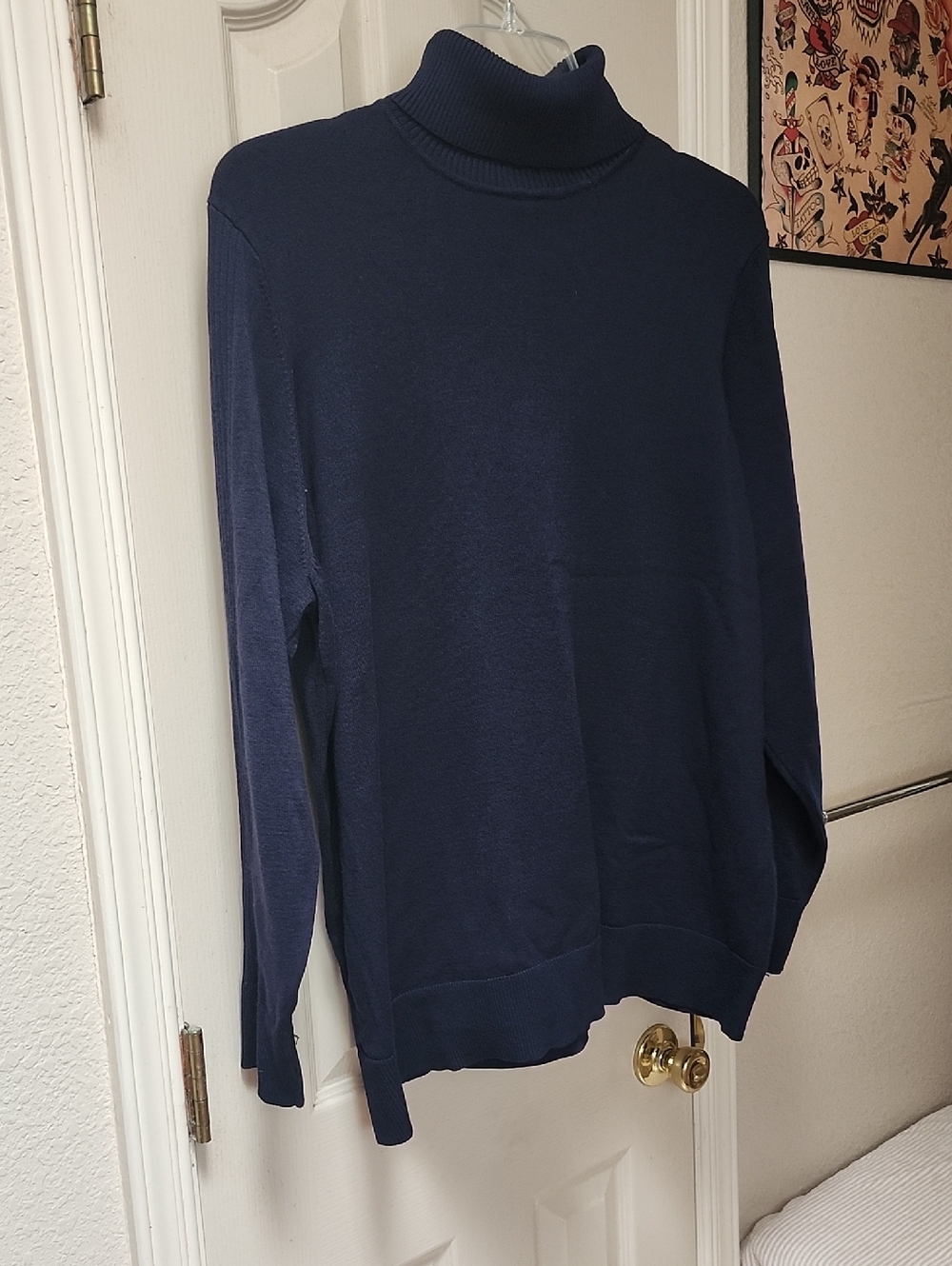 CJ Banks Navy Turtleneck Sweater